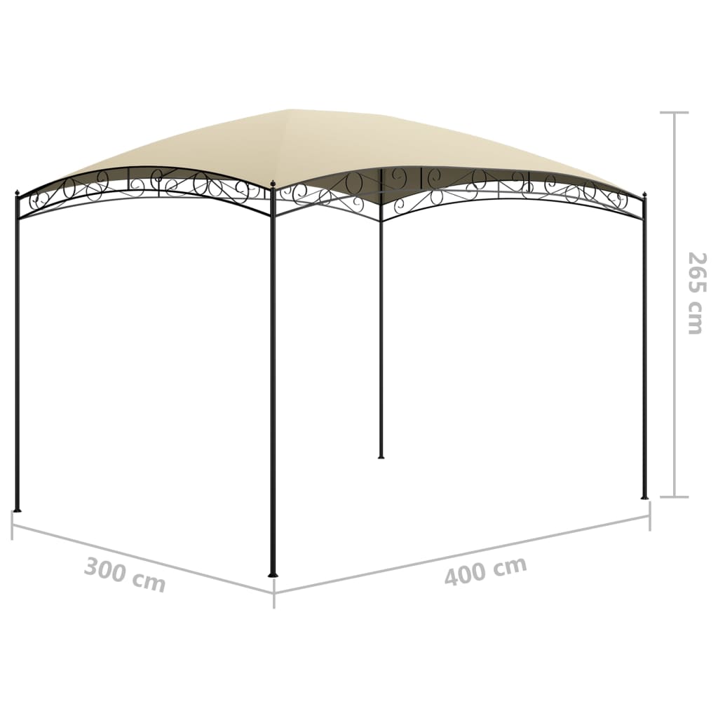 Pavilion, crem, 3x4x2,65 m, 180 g/m²