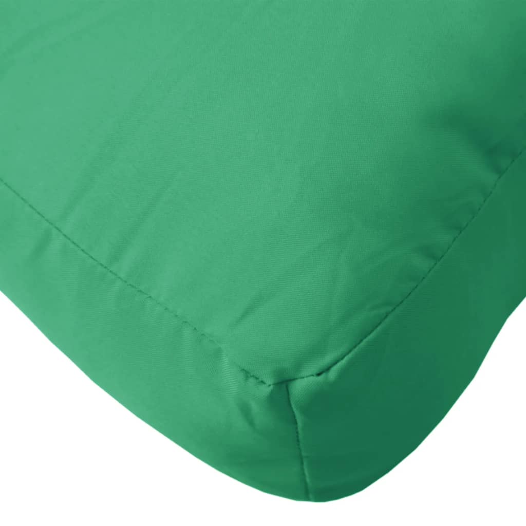 Pernă de paleți, verde, 60x60x12 cm, material textil