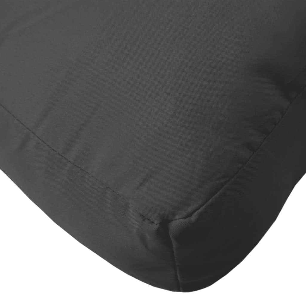 Pernă pentru paleți, negru, 70x70x12 cm, material textil