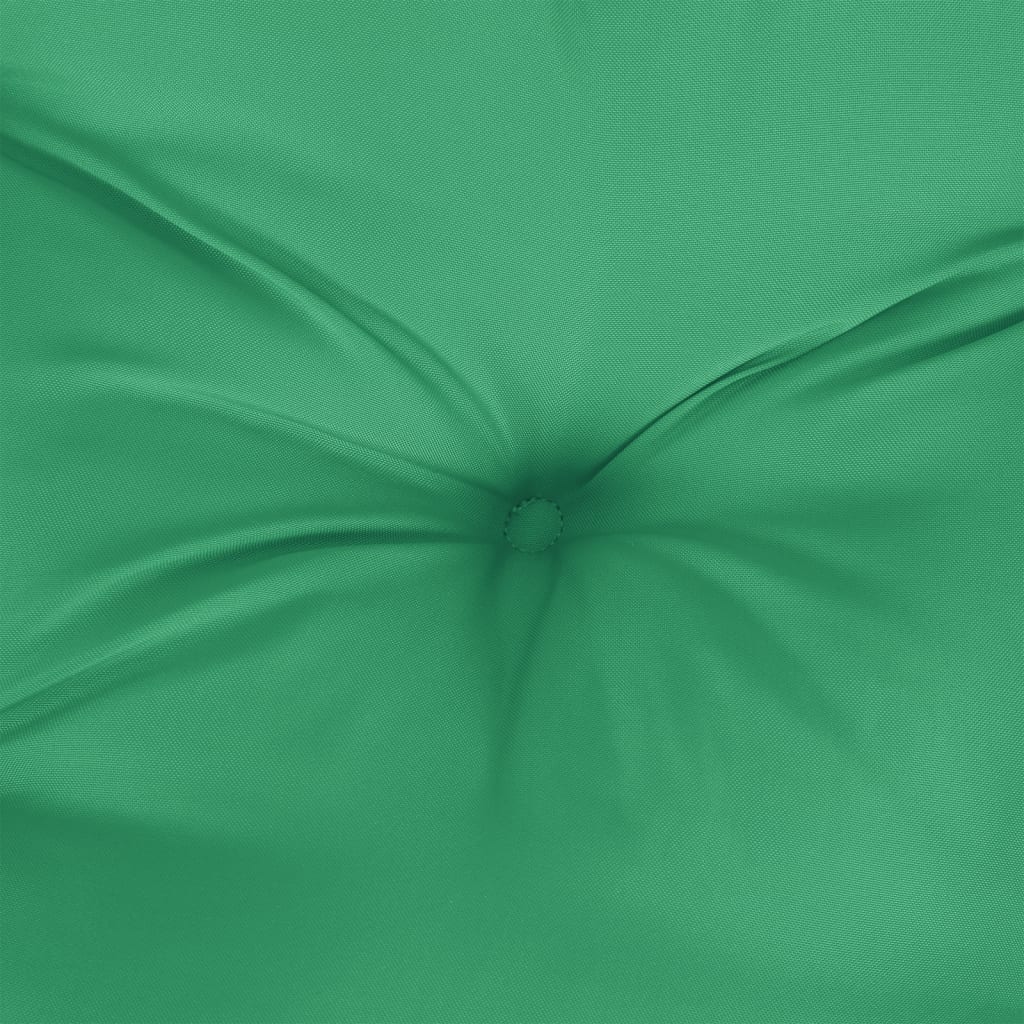 Pernă pentru paleți, verde, 120x80x12 cm, textil