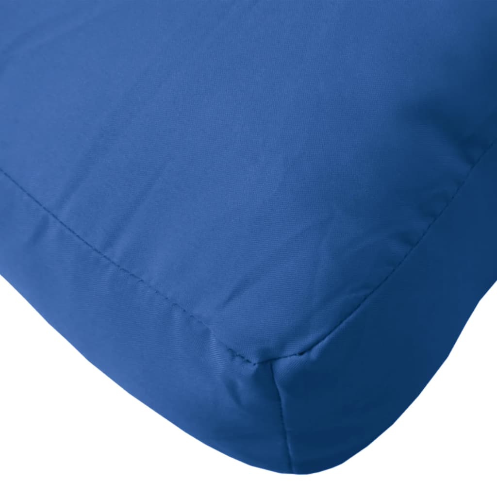 Pernă de paleți, albastru regal, 50x58x10 cm, material textil