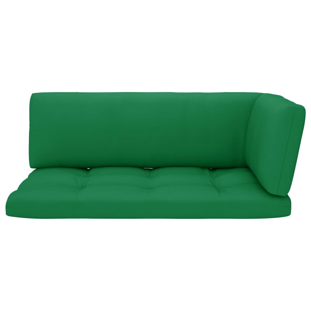 Perne de paleți, 3 buc, verde, material textil