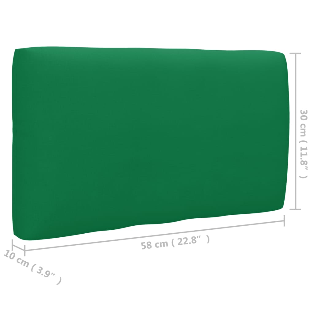 Perne de paleți, 3 buc, verde, material textil