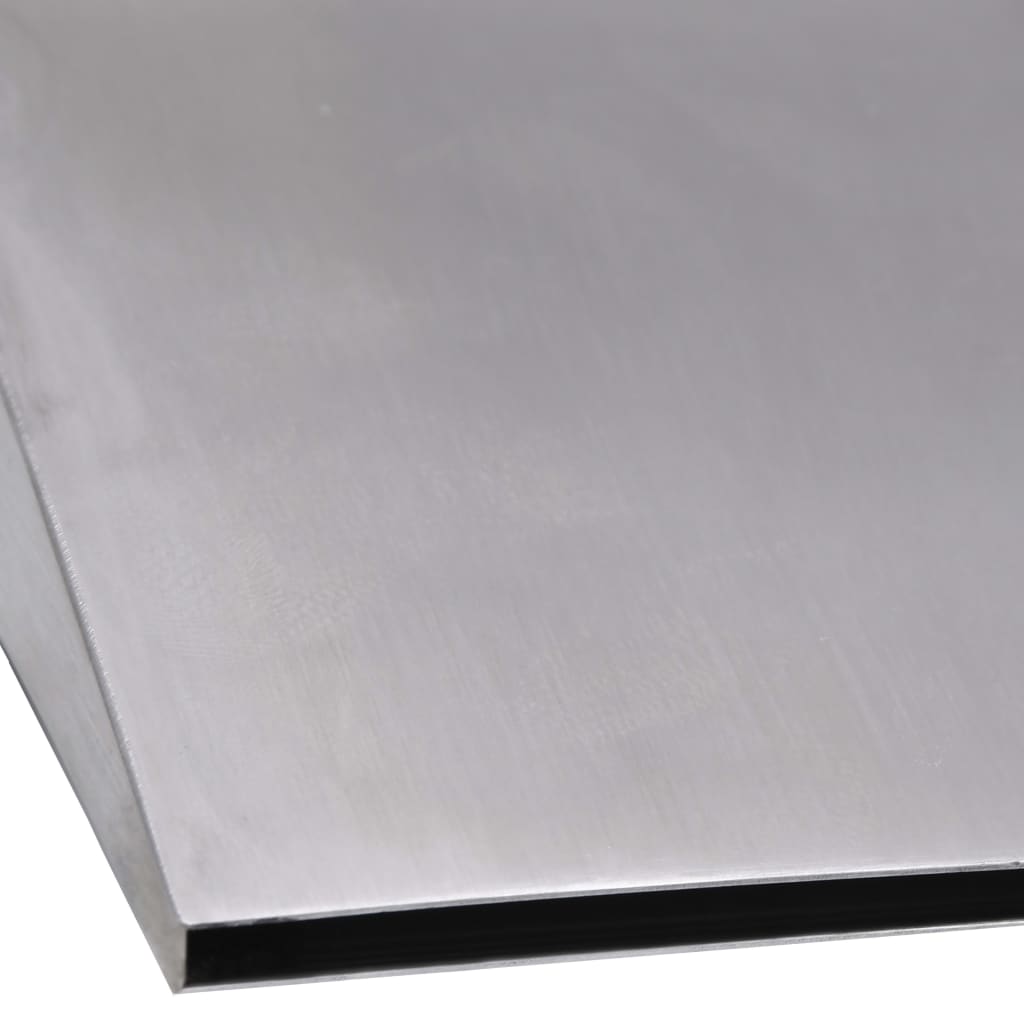 Fântână de piscină, argintiu, 45x9x26 cm, oțel inoxidabil