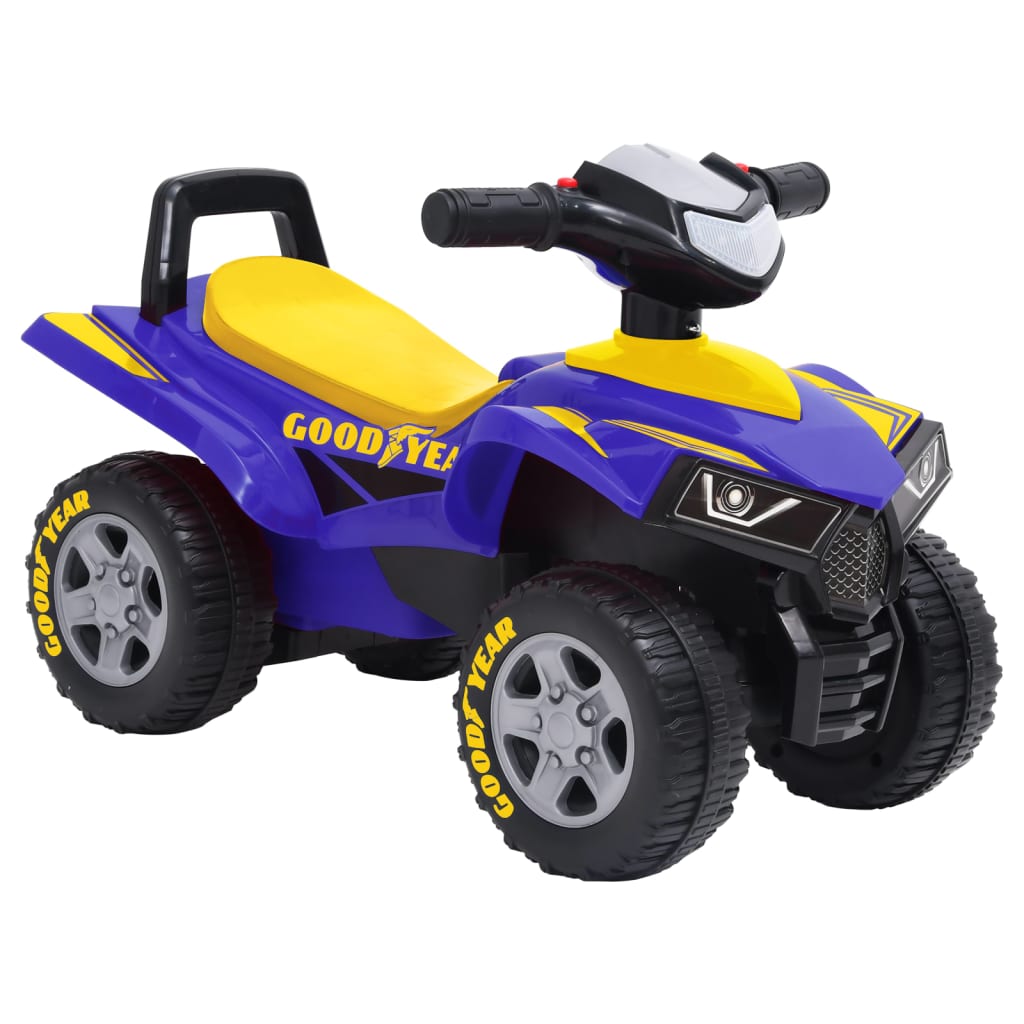 ATV ride-on pentru copii Good Year, albastru