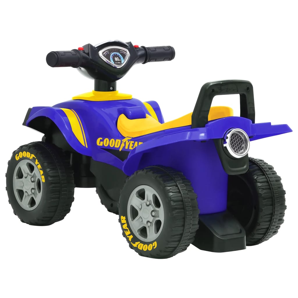 ATV ride-on pentru copii Good Year, albastru