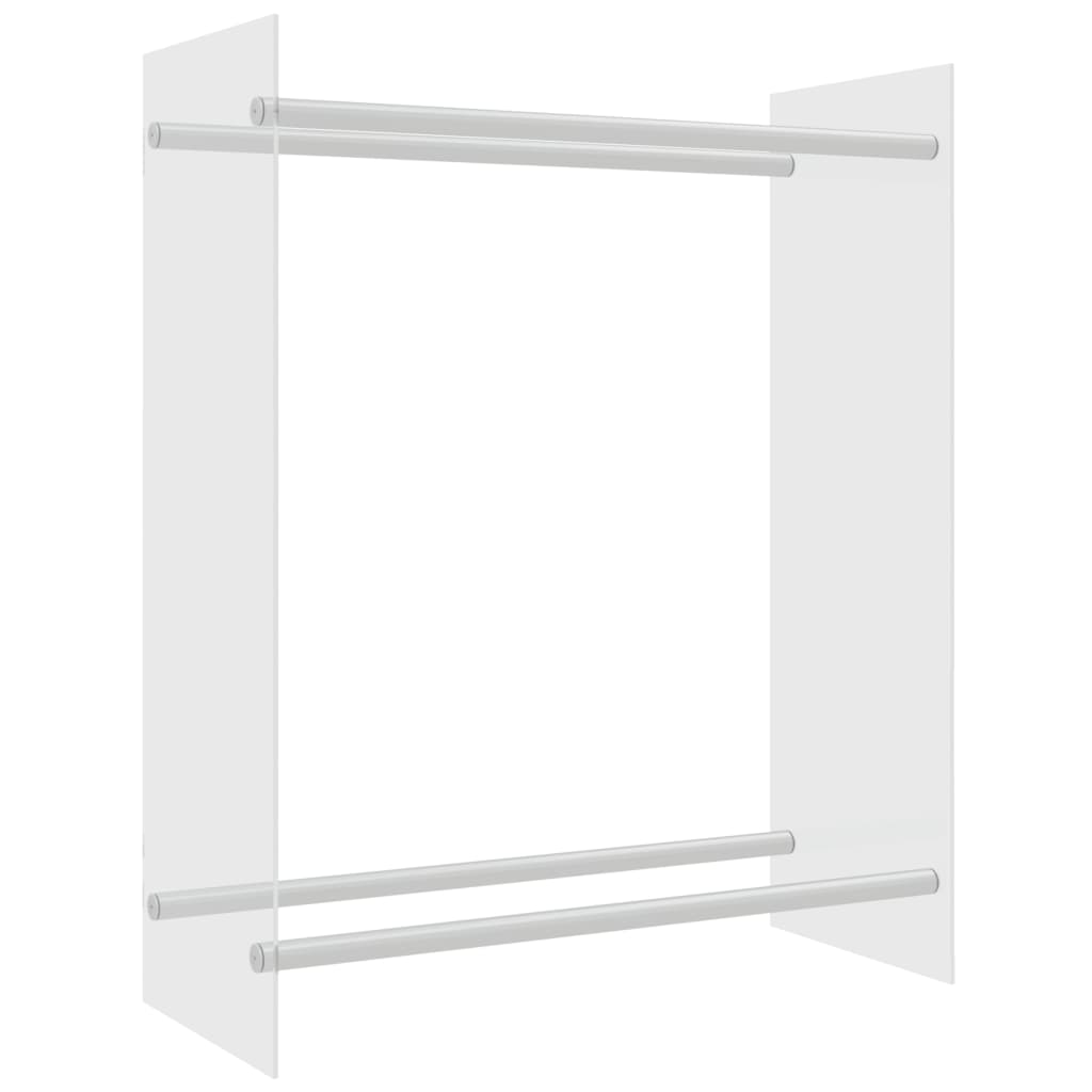 Rastel lemne de foc transparent 80x35x100 cm sticlă securizată