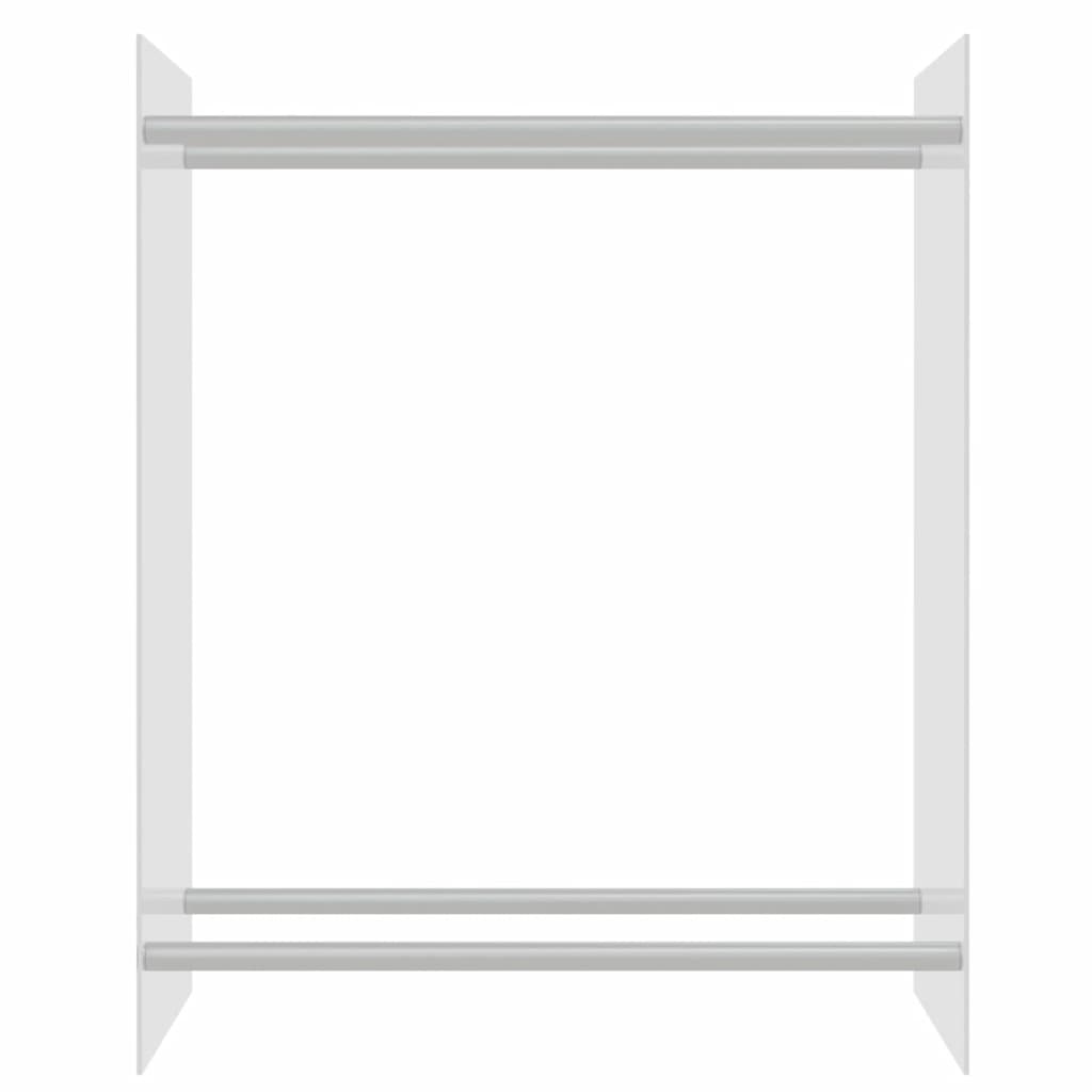 Rastel lemne de foc transparent 80x35x100 cm sticlă securizată