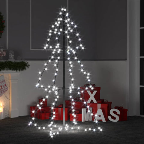 Brad Crăciun conic, 78x120 cm, 160 LED-uri, interior & exterior