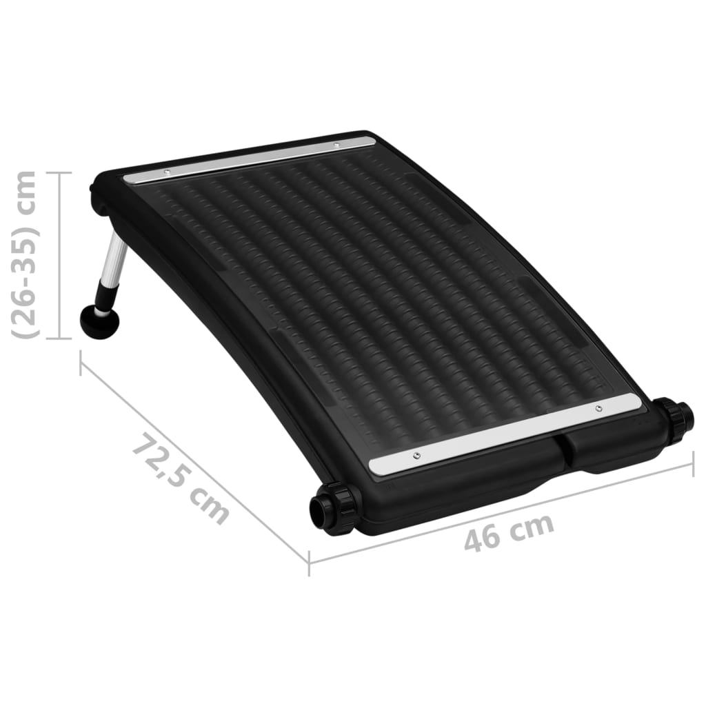 Panou solar de încălzire pentru piscină, 72,5x46 cm, curbat