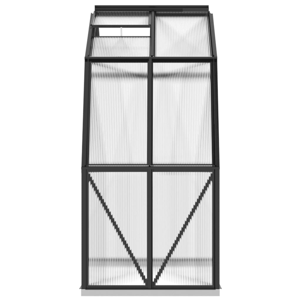 Seră cu cadru de bază, antracit, 3,3 m², aluminiu