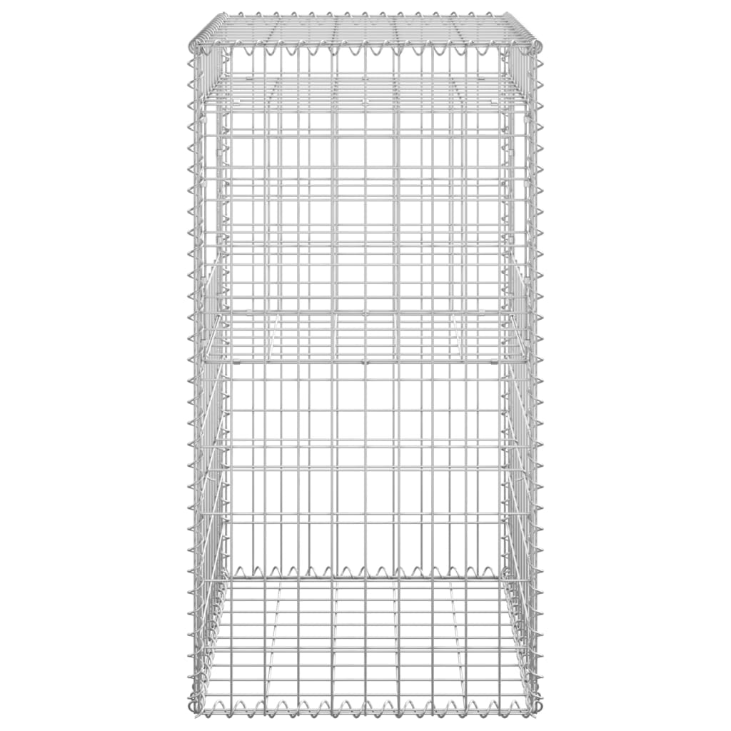 Stâlp coș gabion, 50x50x100 cm, fier