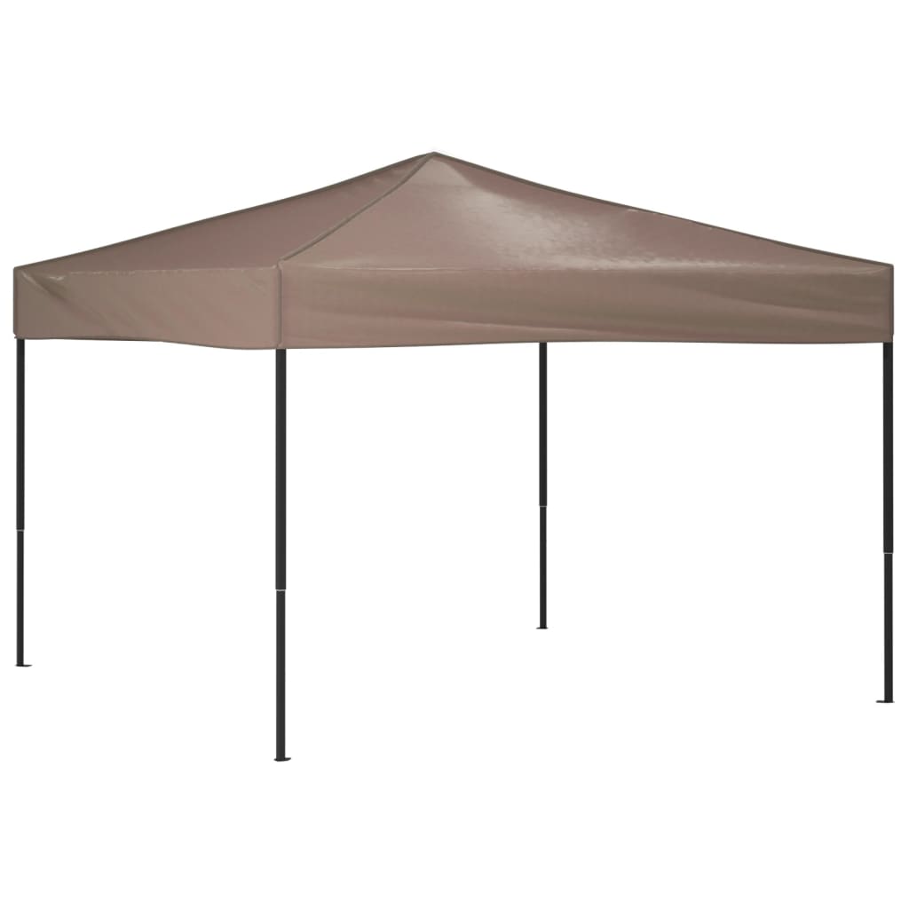 Cort pliabil pentru petrecere, gri taupe, 3x3 m