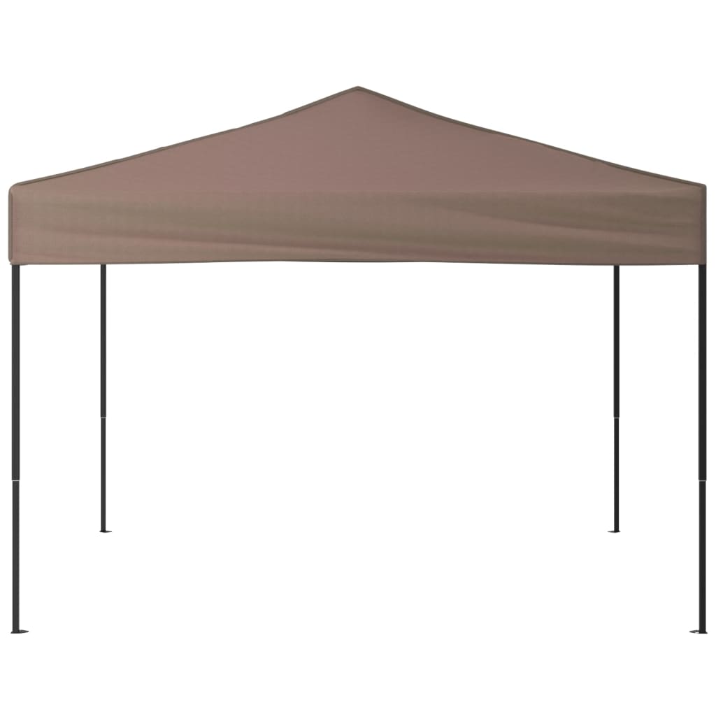 Cort pliabil pentru petrecere, gri taupe, 3x3 m