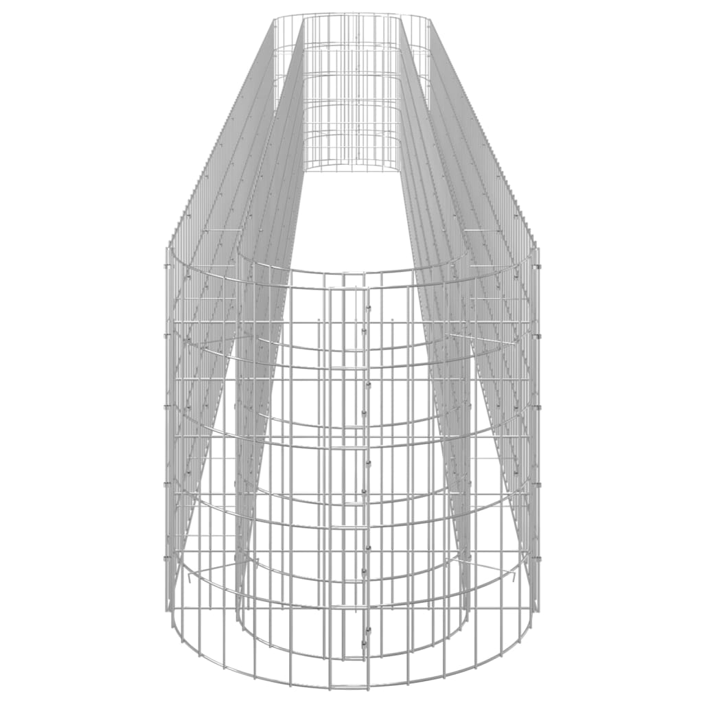 Strat înălțat gabion, 400x50x50 cm, fier galvanizat