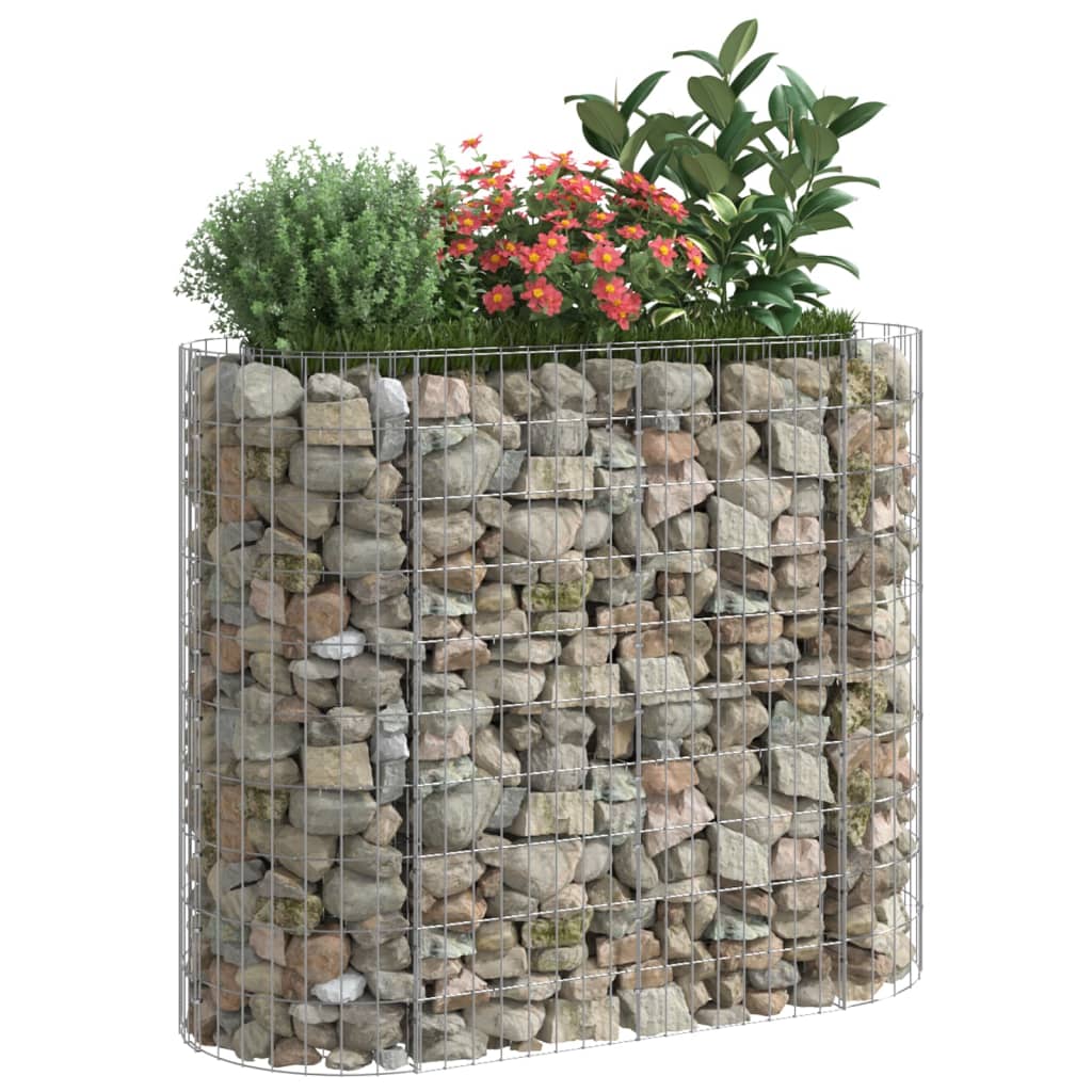 Strat înălțat gabion, 120x50x100 cm, fier galvanizat