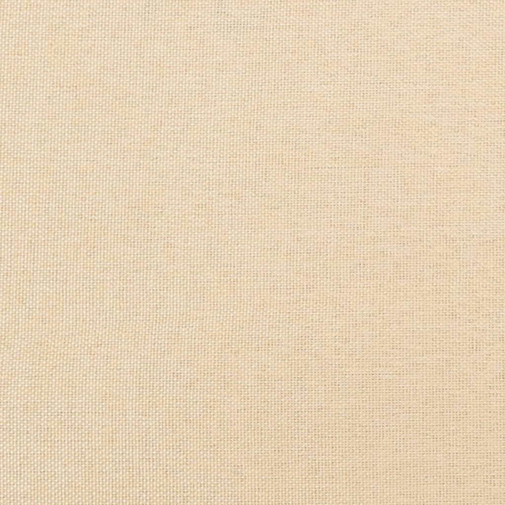 Perne decorative 2 buc. crem 40x40 cm, material textil