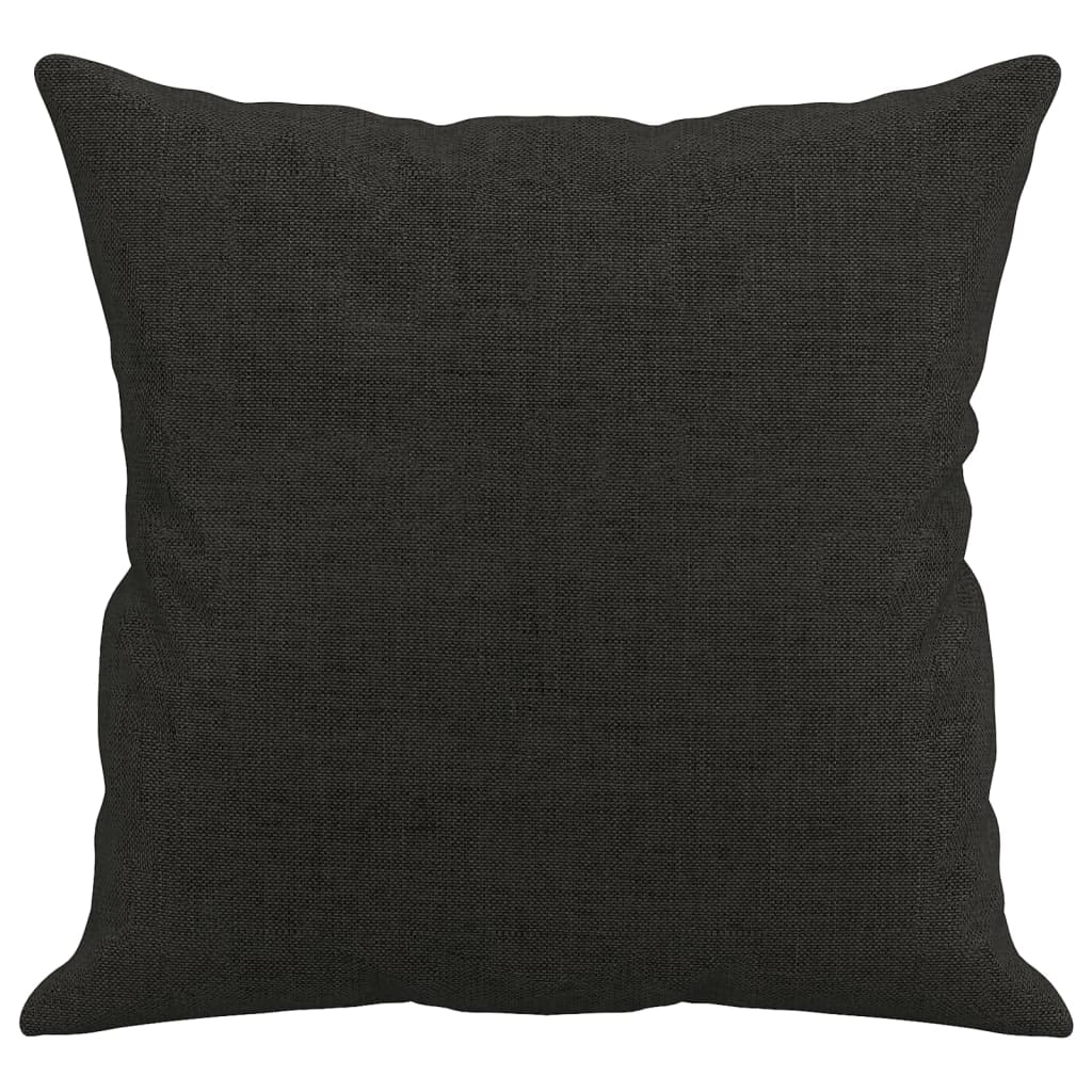 Perne decorative, 2 buc., negru, 40 x 40 cm, material textil