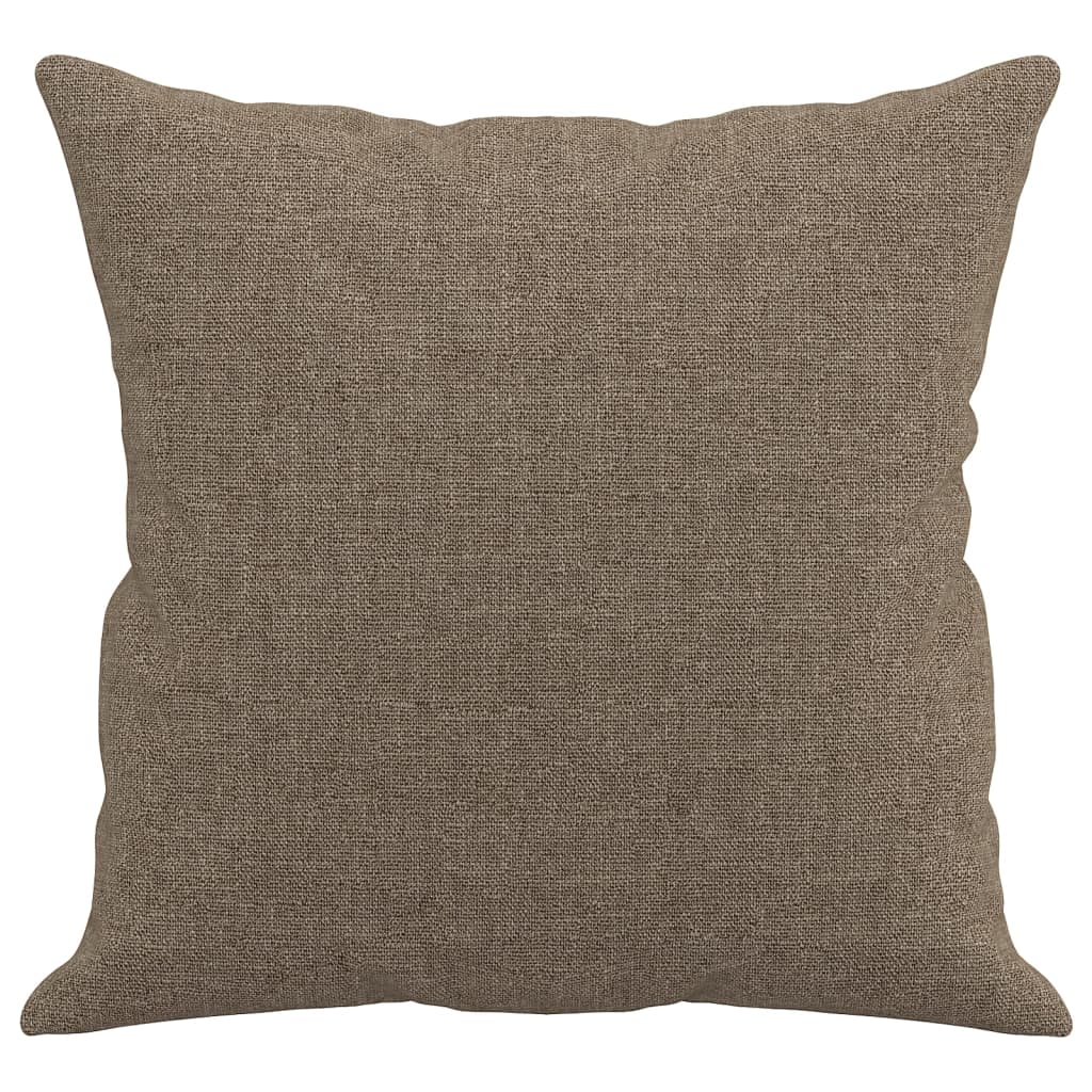 Perne decorative, 2 buc., gri taupe, 40x40 cm, material textil