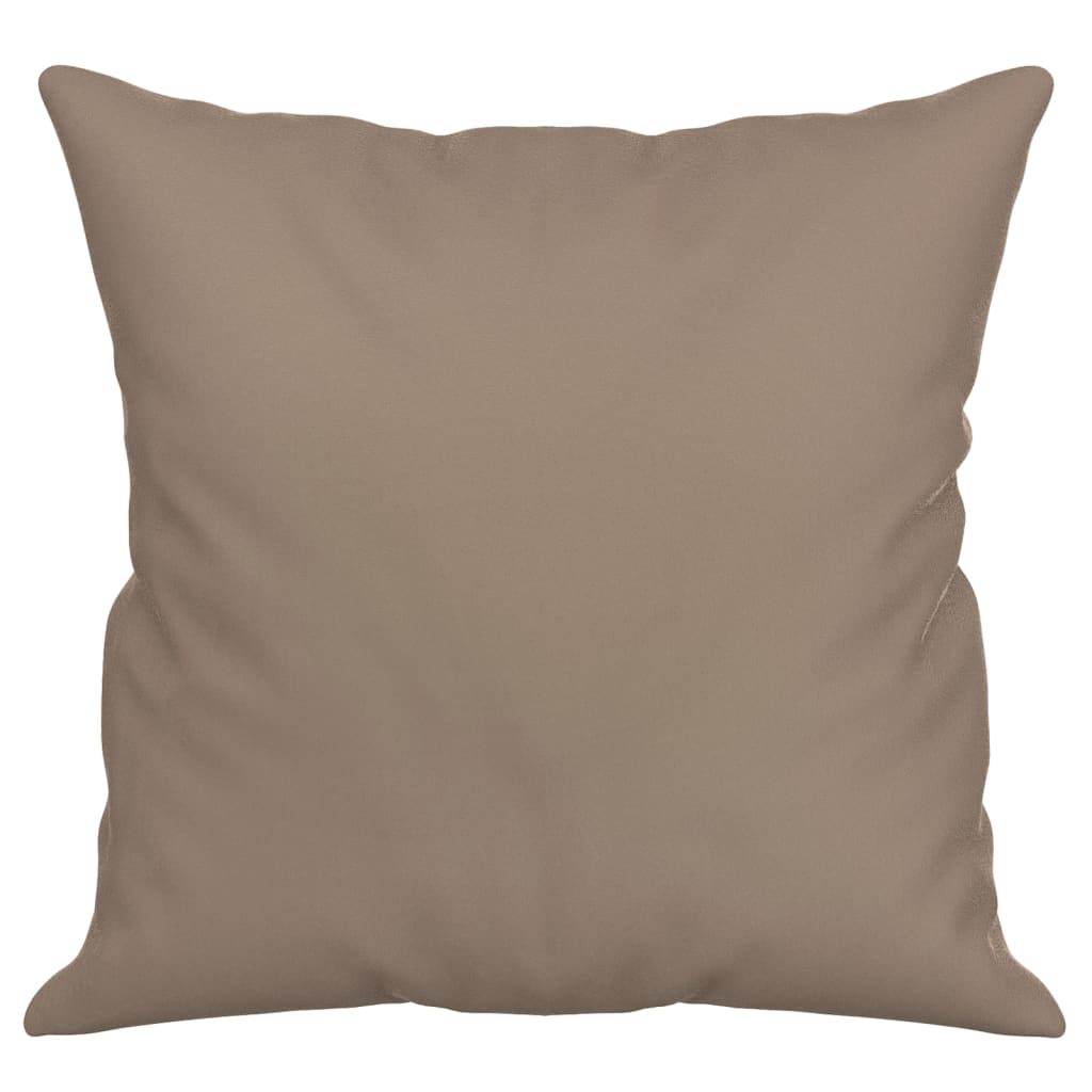 Perne decorative, 2 buc., gri taupe, 40x40 cm, microfibră