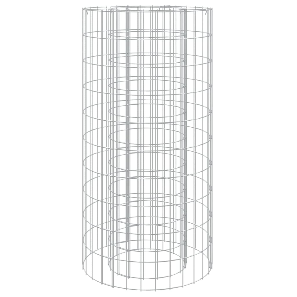 Vatră de foc din gabion Ø 50 cm fier galvanizat